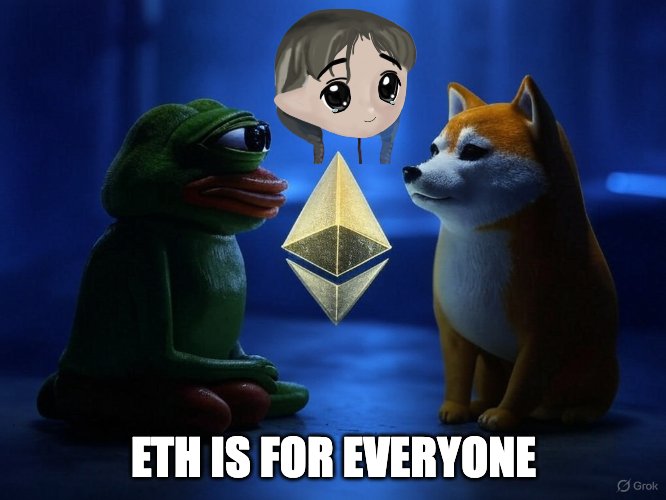 Baezaflorian13's tweet photo. @henokcrypto #Ethereum for everyone 

Community  forming!

0x8eedc9b0B69cB703496Ba6c9a14435986935F4Bd https://t.co/m21HbxOxpx