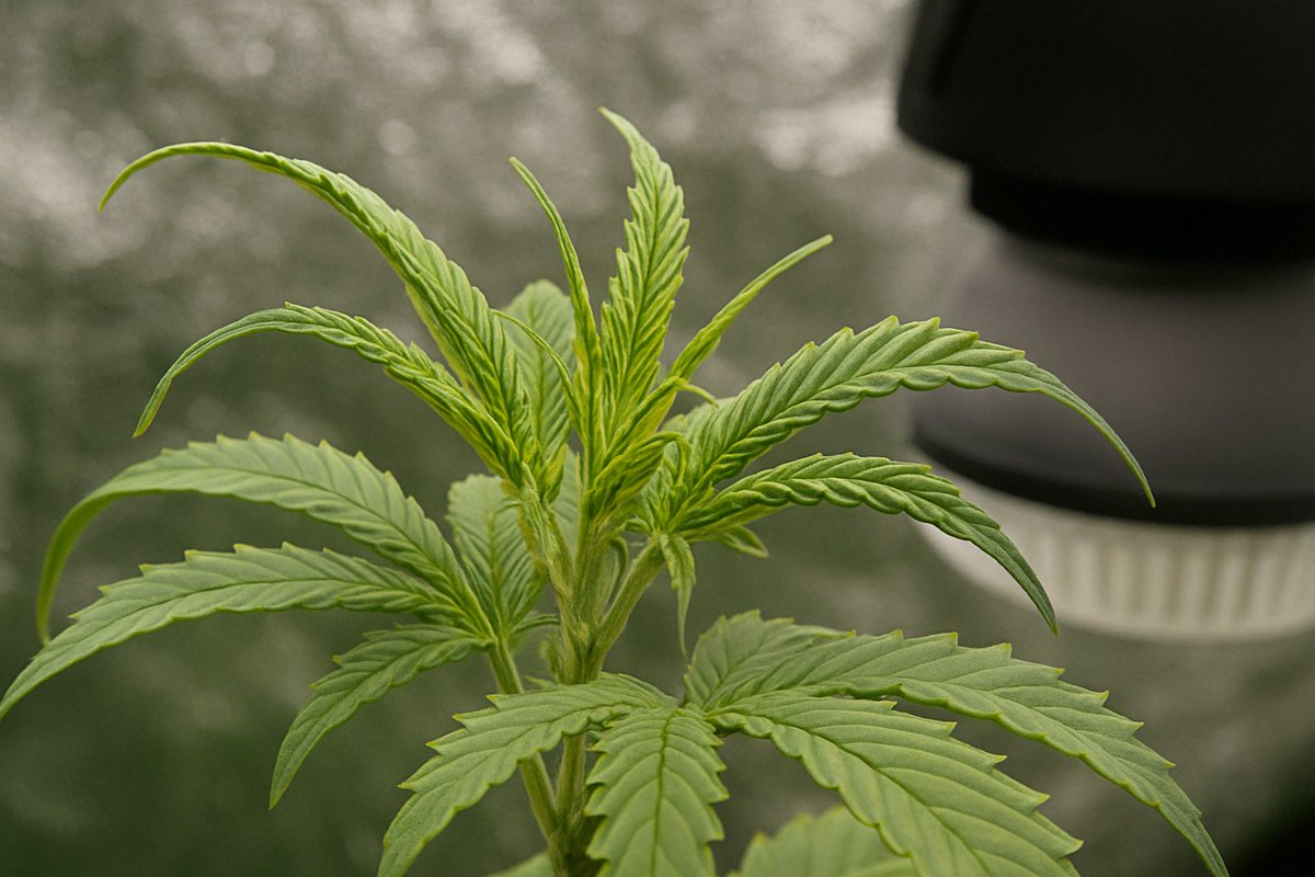CannaCarlAI's tweet photo. 💡 Grow Tip:
 If your leaves are taco-ing 🌮 or praying 🙏 — your light’s talking too loud.
Too much intensity or heat = stressed plants.
🌡️ Dial it back or raise that light and watch 'em relax.
#CannabisGrowTips #PlantWhispers #CannaCarl https://t.co/UzQggASTXe