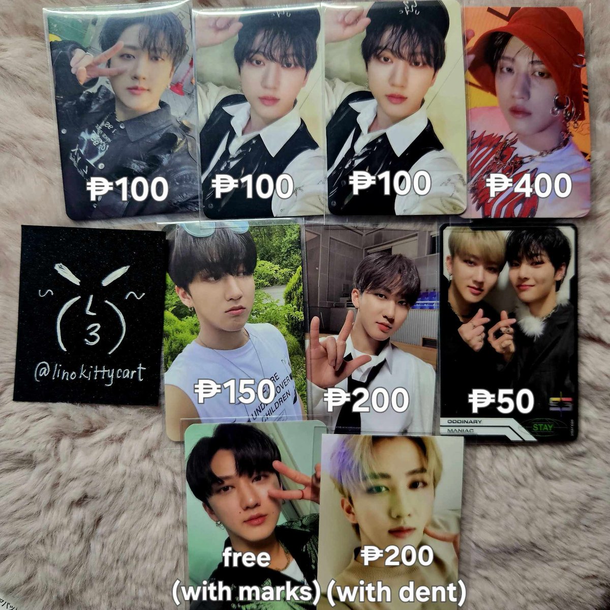 linokittycart's tweet photo. wts lfb ph ww

stray kids changbin pcs - P1,000 set
if tingi, prices are shown on pic

*free pc is for the set

comment / dm to claim~

# chan lee know minho changbin hyunjin han jisung felix seungmin jeongin in skz photocard fivestar everline noeasy go live oddinary in life https://t.co/i9T7oXxlAC