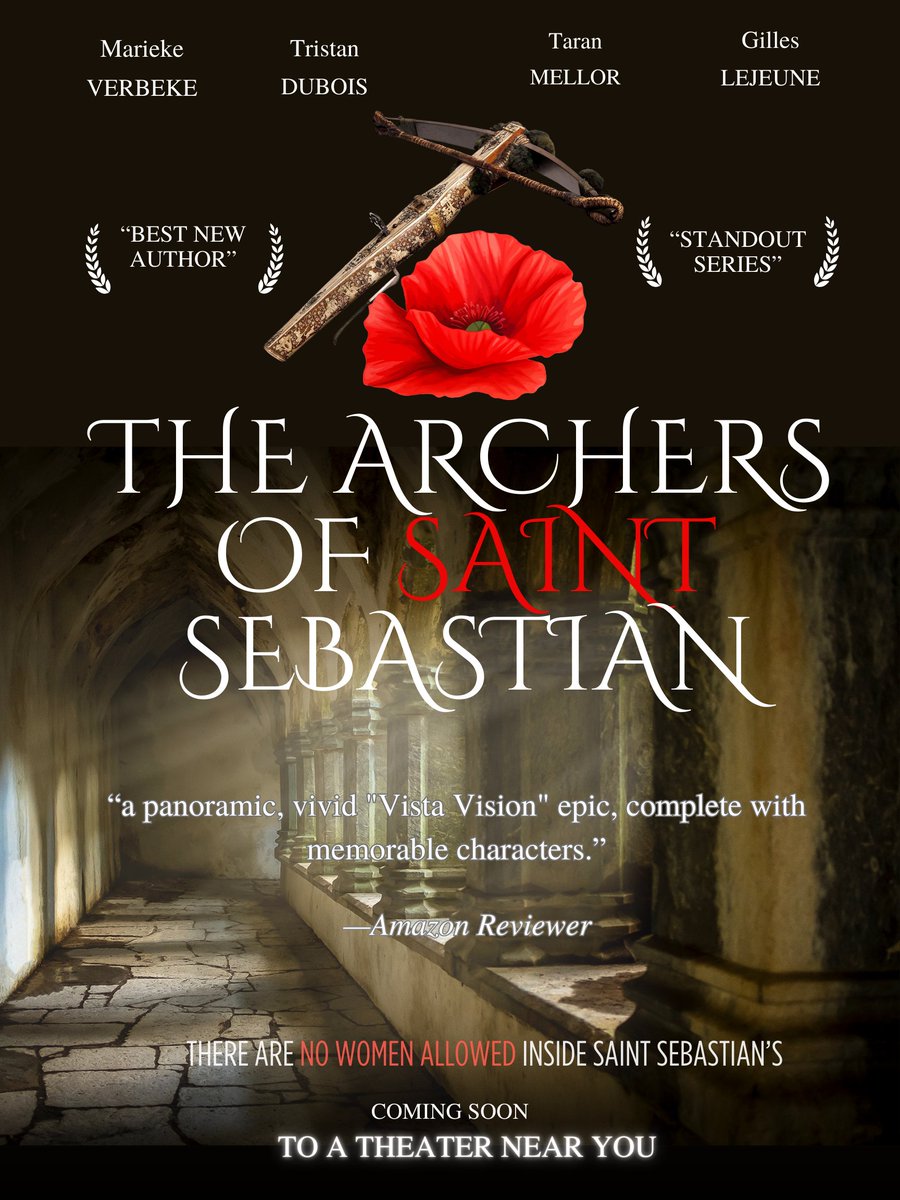 Jeanne Roland (@booksbyjeanner) on Twitter photo 💞PRINCESS BRIDE x ROBIN HOOD, 3 MUSKETEERS, & MULAN in 14th-century Belgium🏹
Marieke Verbeke disguises herself as a boy at the all-male archers' guild of St. Sebastian where her father was once a star archer — before his mysterious accident
IMMERSIVE, ROMANTIC, CINEMATIC🏹 💞PRINCESS BRIDE x ROBIN HOOD, 3 MUSKETEERS, & MULAN in 14th-century Belgium🏹
Marieke Verbeke disguises herself as a boy at the all-male archers' guild of St. Sebastian where her father was once a star archer — before his mysterious accident
IMMERSIVE, ROMANTIC, CINEMATIC🏹