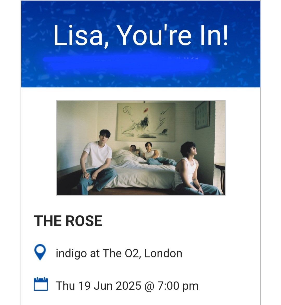 lisauk76's tweet photo. .@TheRose_0803 Thought I was going to have to miss seeing you this year, but now I will be seeing you after all. Got my ticket today. Cannot wait 🌹🖤❤️❤️🫶 https://t.co/c7mYuauqY8