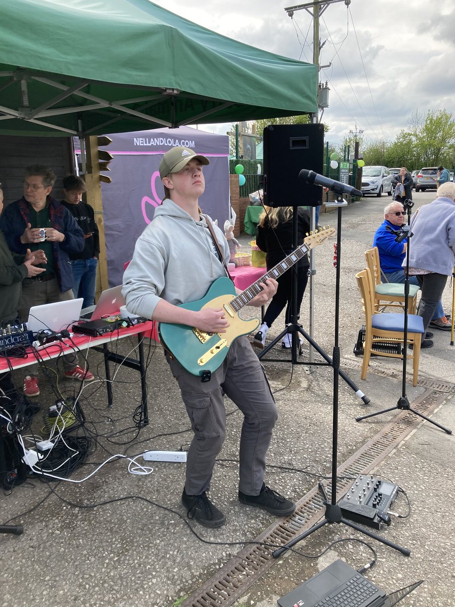 Our Matty doing a set at Thornberry Animal Sanctuary Easter Fair.