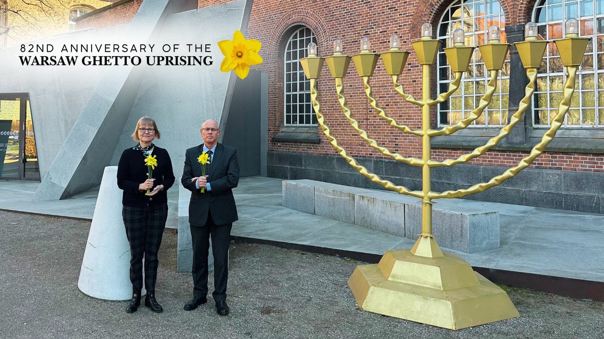 Embassy of Poland in Denmark (@plindenmark) on Twitter photo Preserving the memory of the #WarsawGhettoUprising is our responsibility and obligation to future generations.
To mark its 82nd anniversary, 🇵🇱 @EwaDebska and 🇮🇱 <a href="/DavidiAkov/">David Akov</a> honoured the courageous Jews of Warsaw fallen at the hands of the German aggressor.
#RememberingTogether Preserving the memory of the #WarsawGhettoUprising is our responsibility and obligation to future generations.
To mark its 82nd anniversary, 🇵🇱 @EwaDebska and 🇮🇱 <a href="/DavidiAkov/">David Akov</a> honoured the courageous Jews of Warsaw fallen at the hands of the German aggressor.
#RememberingTogether