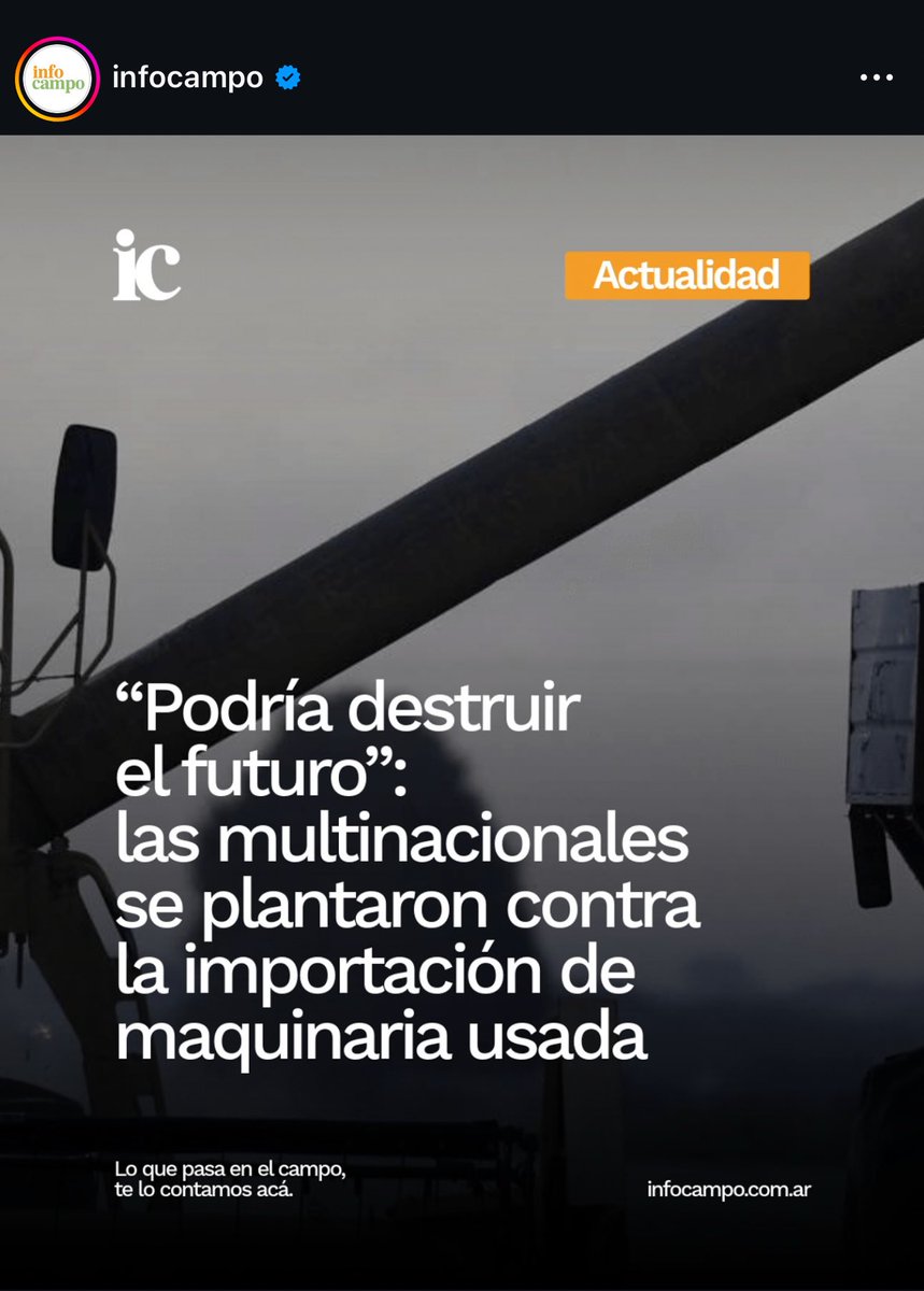 Te cobran + del doble en verdes de lo que vale un implemento agrícola. Tienen márgenes en dólares que no existen en el resto del mundo. Y toda esa “estafa” termina recayendo sobre el productor que le encarece de forma irreal los costos d laboreos y demás