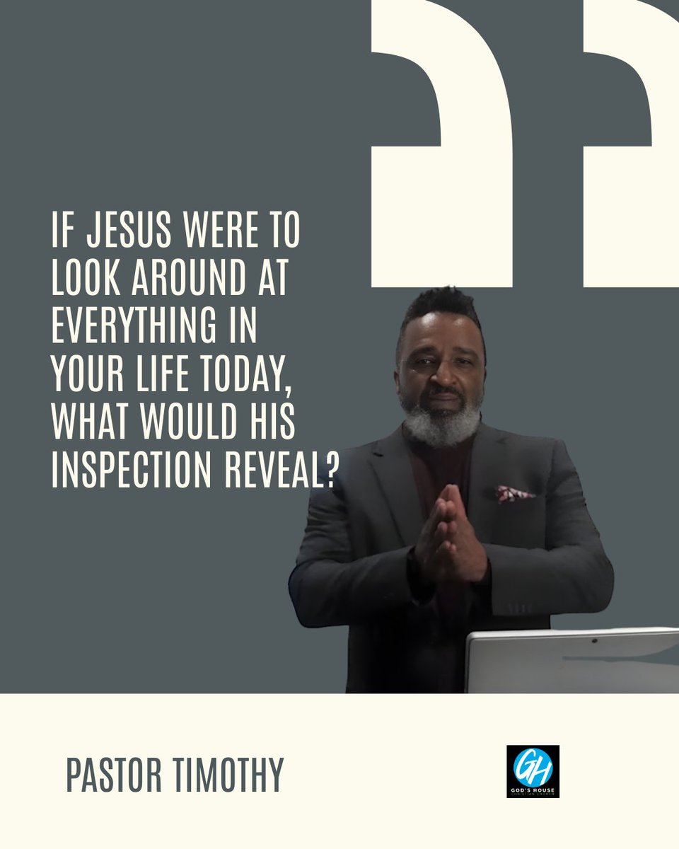 Godshousecc's tweet image. What would Jesus find if He inspected YOUR life today? A powerful reminder that He sees beyond the surface straight to our hearts. 

Time for a spiritual spring cleaning?🕊️

#HeartCheck #HolyLiving #JesusChrist #Faith #ChristianLife
#GodsHouseCC #EveryoneIsWelcome #2025 #Revision