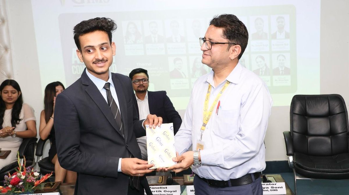 gims_net_in's tweet photo. GIMS, Greater Noida proudly announced the "Library Best User Award” for PGDM Batch 24–26, recognizing outstanding library engagement in the 2nd trimester. Kudos to our dedicated learners for making the most of this academic resource!
#GIMS #LibraryAward #Achievement #GIMSians https://t.co/5Qd01AkGUY