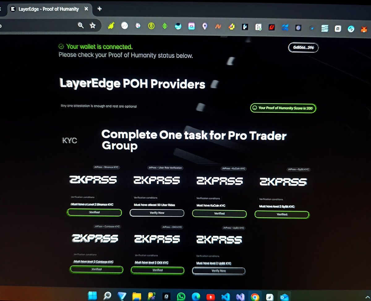 BREAKING: LayerEdge Proof Of Humanity (PoH) is LIVE 🔥 I Completed it and Got 200 Score❤️

... complete it before April 25 to be safe.