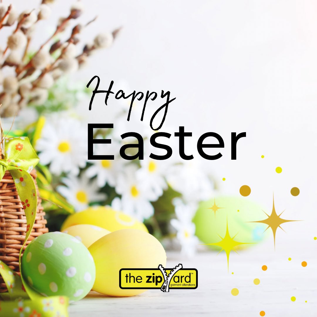 zipyardranelagh's tweet photo. Have a great Easter Bank Holiday weekend! 🐣

We are closed on Monday but back on Tuesday for all your alterations needs! https://t.co/VbHOATVVQO