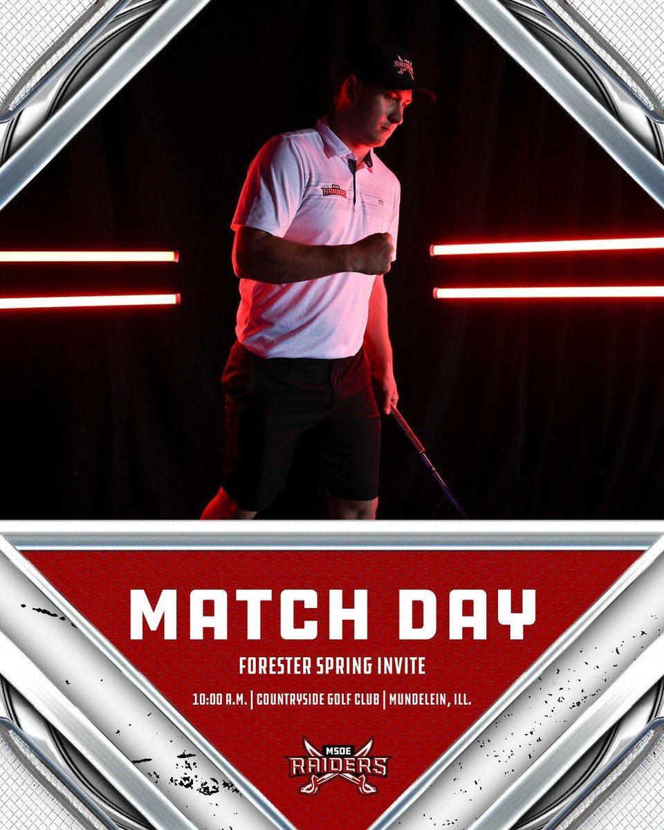 MSOE_Raiders's tweet photo. 🚨MATCHDAY🚨
⛳️@msoe_mgolf at Forester Spring Invite
⏰10:00 A.M.
📍Countryside Golf Club - Prairie Course | Mundelein, Ill.
📊:https://t.co/jfSHYLIJNx 

#TheRaiderWay #d3golf https://t.co/mYLYW20CN0