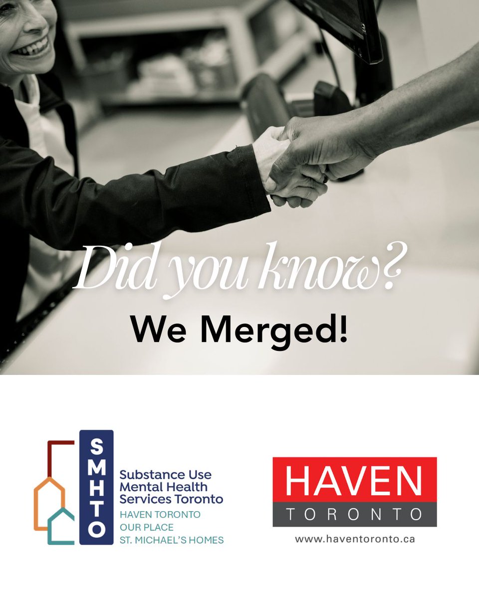 🚨 It’s official! Haven Toronto has joined Substance Use Mental Health Services Toronto (SMHTO). We're still at 170 Jarvis, still supporting elder homeless men — now with even more strength, support, and care.  #HavenToronto #SMHTO #CommunitySupport