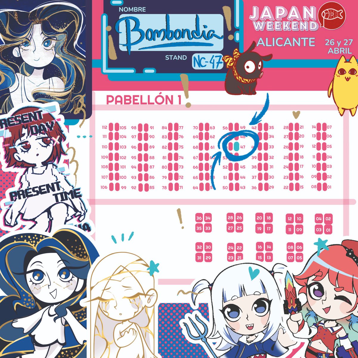 bombondia's tweet photo. Estaré en la #japanweekend de Alicante el 26 y 27 en el stand NC 47!! Pasaos a saludar si podéis<3
#jwarte #jwart #jwmapa #jwalicante https://t.co/7svLyiYVq2