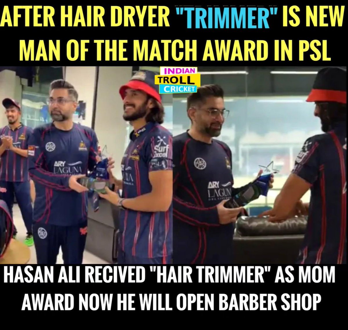 Shami1302's tweet photo. Back to Back Expensive Awards in PeeSL 😂

#PSL2025 https://t.co/OEta53musv
