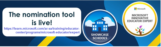 omaymao2's tweet image. قدم أكثر من 29416   تسع وعشون الف واربعمائة وستة عشر معلم العام الماضي #كلنا_خبراء #MicrosoftEDU ليصبحوا #MIEExpert  2024-2025. هل أنت واحد منهم؟   
انضم إلى Microsoft Learn وأنشئ ملف التعريف الخاص بك سيبدا التقديم في منتصف مايو 
نحن  معك باذن الله حتى يتم ترشحك بكل  استحقاق
نرجو