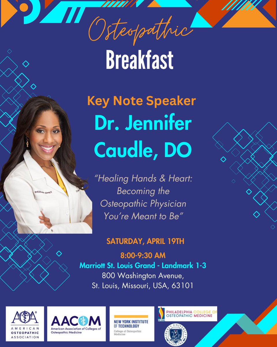 Come join me at the Osteopathic Breakfast at <a href="/SNMA/">The Student National Medical Association (SNMA)</a> #AMEC2025! <a href="/AOAforDOs/">AOA</a>