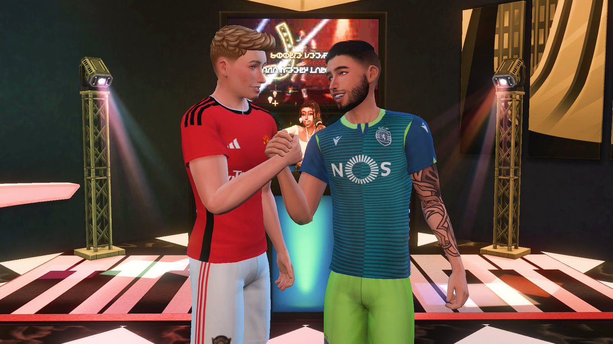 BWorthTownFM's tweet photo. I wanted to create more female Sims, but in the end I scratched that &amp; ended up creating more ⚽ footballer Sims 😂

Poses by @Beto_ae00, @PasosGrandeS4 and Roselipa! 

#ShowUsYourSims #SweetAllureKit #TheSims #TheSims4 #RasmusHøjlund #ZenoDebast https://t.co/7ADumMioP5