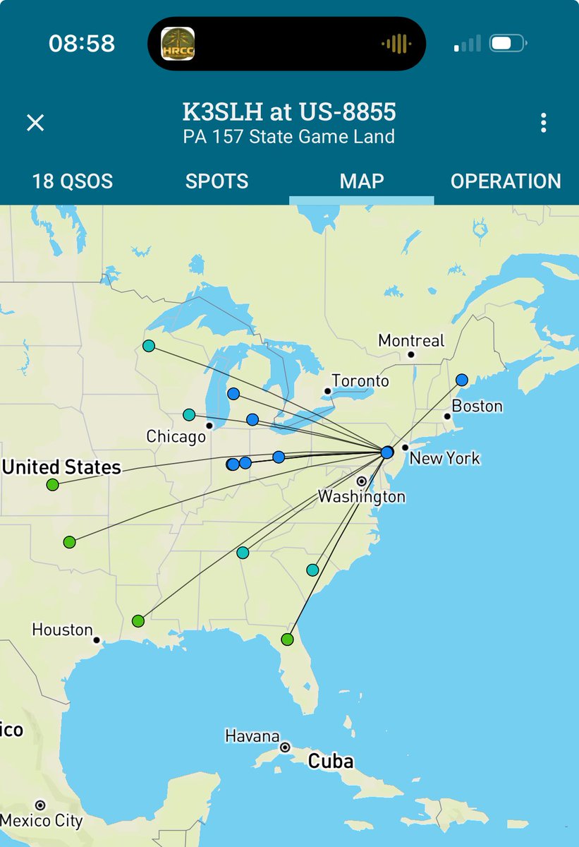 Pennsteven's tweet photo. Precarious #POTA today caused me to miss @HowiePepper when things lost their balance, disconnecting power briefly. Sorry Howie. There will be a next time. #CW #SW3b https://t.co/Ge6k0rxpwr