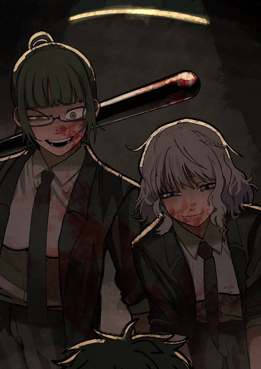 kyrametchi's tweet photo. TW//blood
Under the flickering light, their prey cried for forgiveness. But, they didn't care at all.
"It's an eye for an eye. Nothing personal."
#PartnerInCrime2025
Art © @/tamachi_sa https://t.co/A120rXNwjc