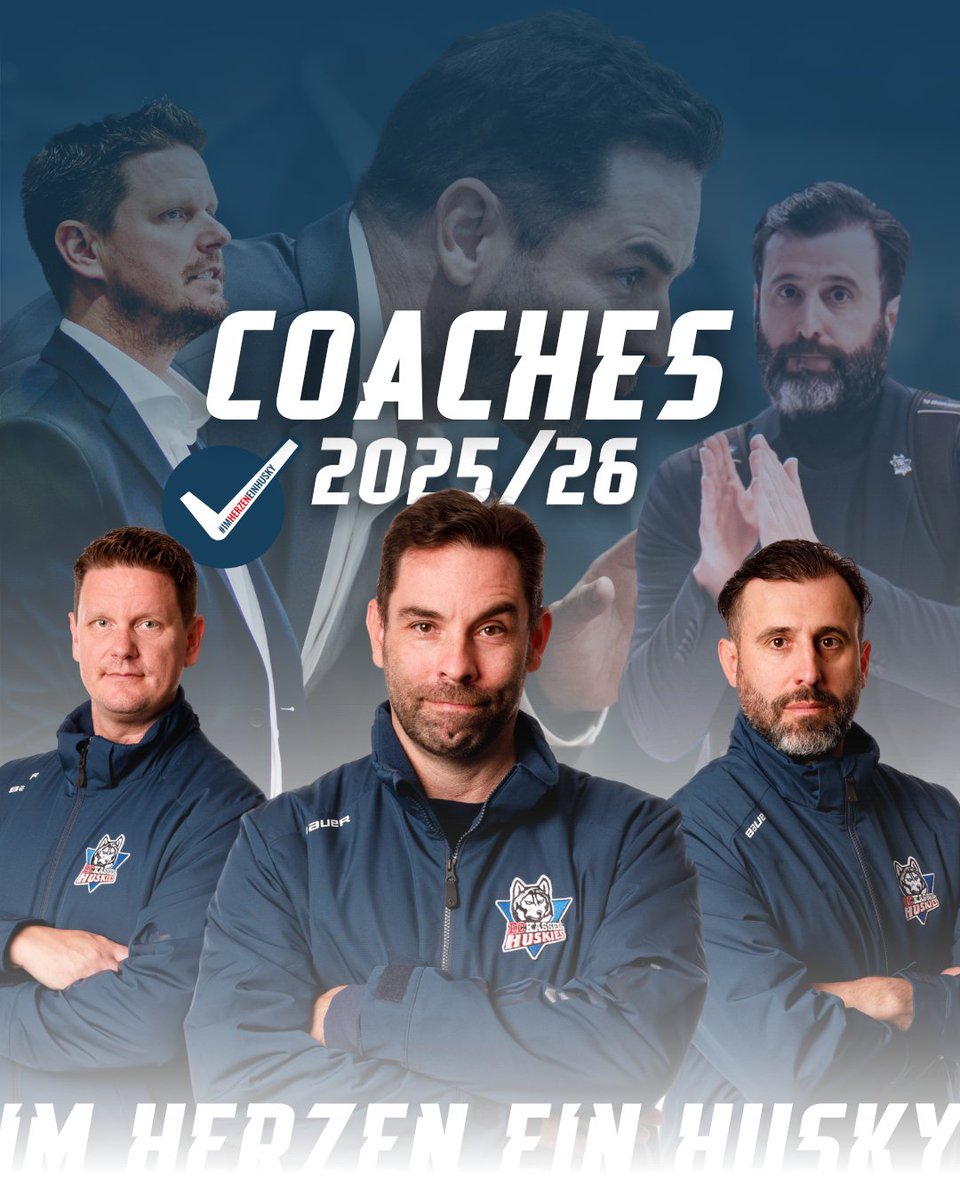 ECKASSELHUSKIES's tweet photo. 𝙏𝙍𝘼𝙄𝙉𝙀𝙍𝙏𝙀𝘼𝙈 2️⃣5️⃣/2️⃣6️⃣
Die Nordhessen setzen auf Beständigkeit hinter der Bande und werden mit dem Trainerteam auch in die neue Spielzeit gehen.
Wir freuen uns auf die weitere Zusammenarbeit! 🤝🏼
#trainerteam #kasselhuskies #imHerzeneinHusky https://t.co/juanGkNxEf