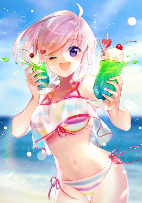 急に暑くなったからね、水着見て涼しくなろうね 