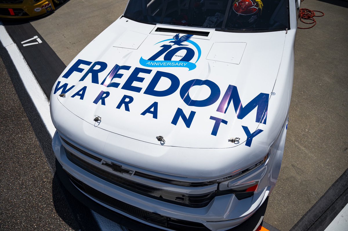 An incredible P.15 finish for Spencer Boyd in the #76 Chevy Silverado, and we’re proud to be along for the ride! An awesome way to celebrate 10 years of Freedom Warranty! 🦅🇺🇸