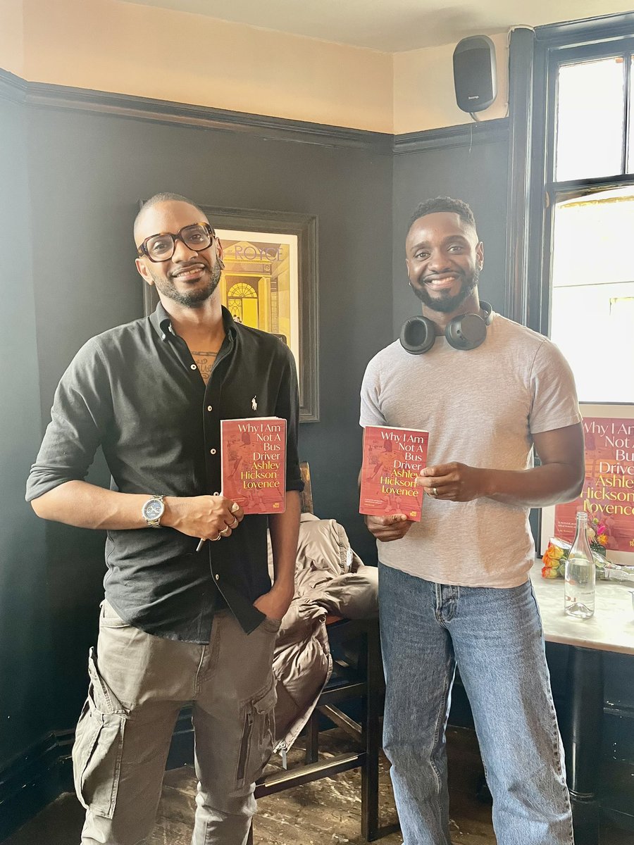Richard Yeboah (@ricyeboah) on Twitter photo Big up <a href="/AHicksonLovence/">Ashley Hickson-Lovence</a> and the launch of his excellent poetry collection Why I Am Not A Bus Driver
You can pre-order here foyles.co.uk/book/why-i-am-… Big up <a href="/AHicksonLovence/">Ashley Hickson-Lovence</a> and the launch of his excellent poetry collection Why I Am Not A Bus Driver
You can pre-order here foyles.co.uk/book/why-i-am-…