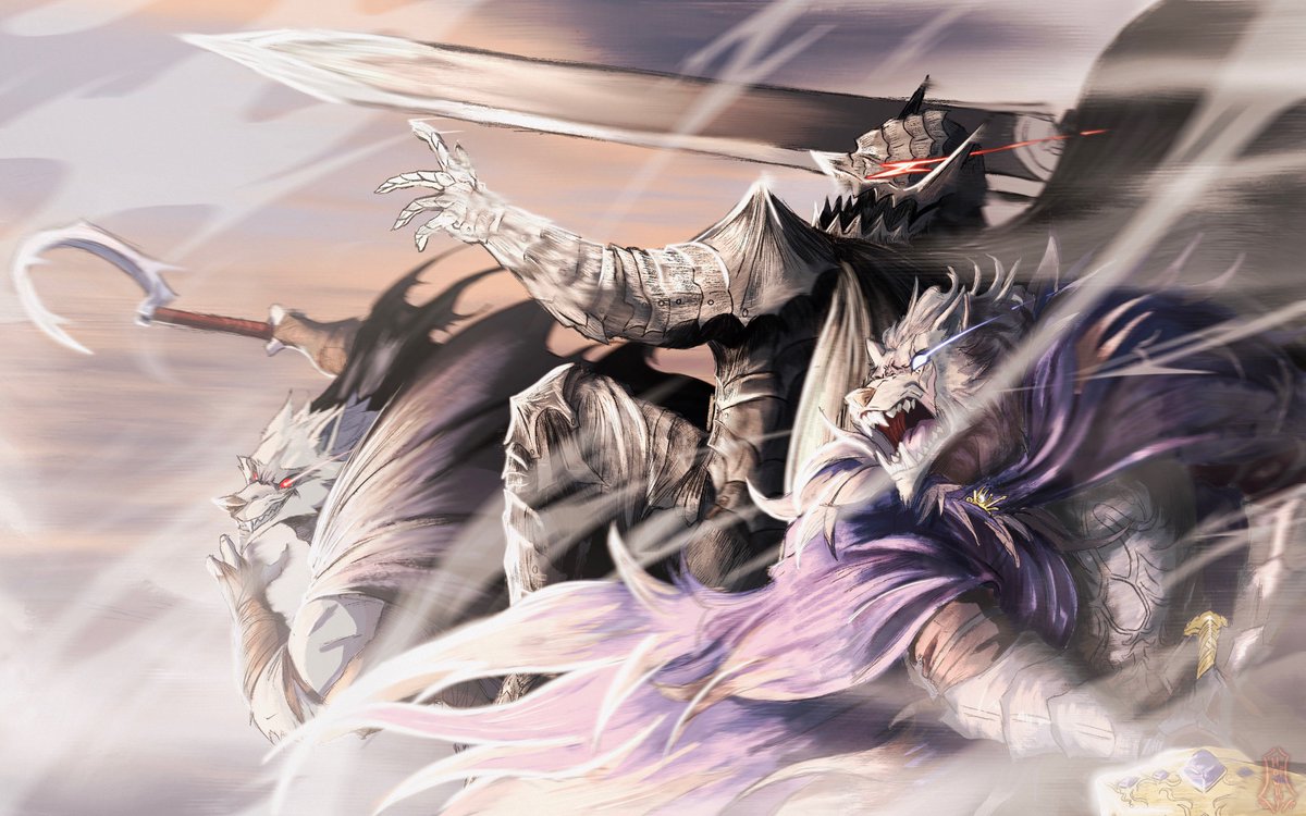 "The three hounds"
More old work I'm pretty happy with