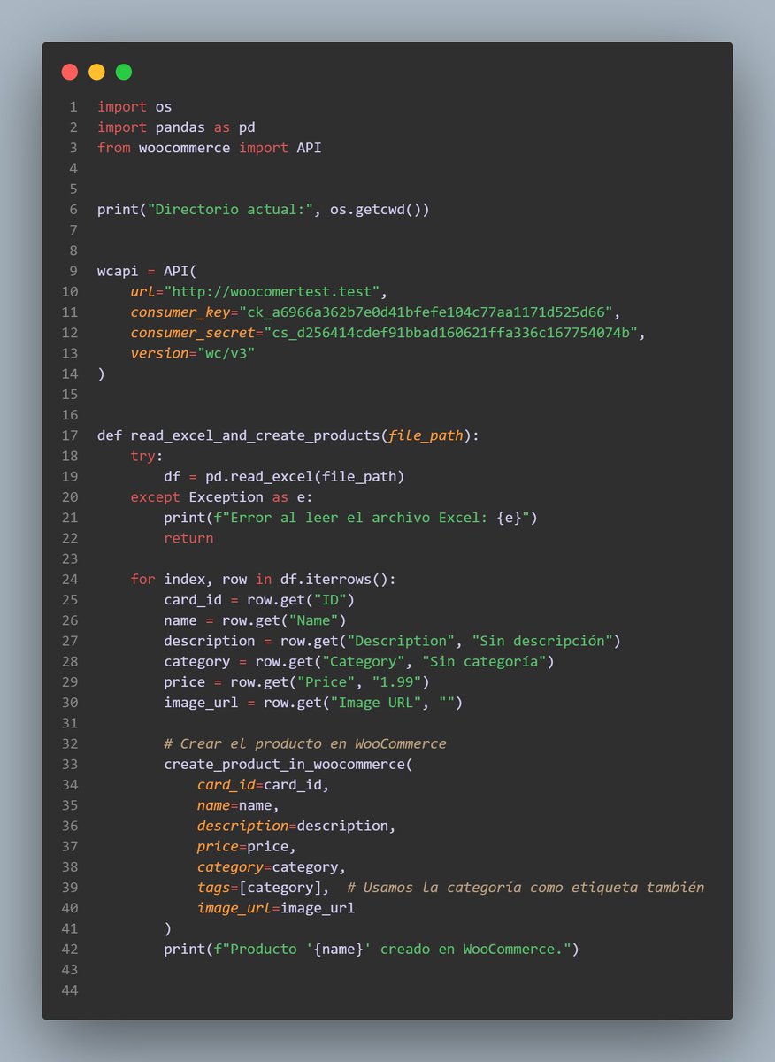 Jarez_Dev's tweet image. #100DaysOfCodepython #100DiasDeCodigo retomado el reto de 100 días en mi dia 71 haciendo una conexión entre un api(yugi api) y un archivo de excel en woocommerce de worpress , creo que también iniciare a tomar clases de woopress