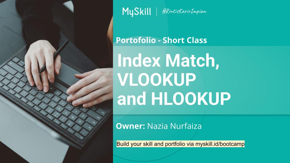baeziaa's tweet photo. This week I started learning VLOOKUP, HLOOKUP, and INDEX-MATCH functions through a class at @myskill_id and I’ve gotta say, it’s been a game changer! I used to get overwhelmed just hearing those names, but now they actually make sense and I can already see how cont.- https://t.co/f8xGufaUeh