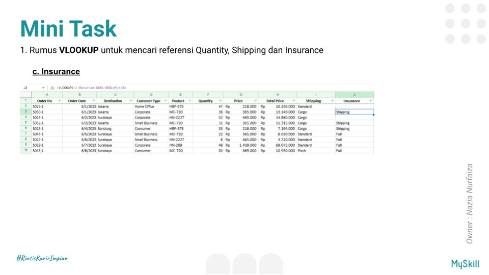 baeziaa's tweet photo. useful they'll be for real-world data tasks. The way VLOOKUP &amp; HLOOKUP help retrieve info based on specific values, and how INDEX-MATCH gives more flexibility!
Still a long way to go, but here is my work after I learnt those function #LearnAtMySkill https://t.co/BGzS813Sic