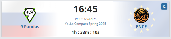 ENCE sont passés de justesse en playoffs ! On continue de suivre <a href="/neityucsgo/">Neityu</a>  aujourd’hui 👇

⌚️16h45 — ENCE PLAYOFFS YaLLa Compass
⌚️17h30 — Et y’a Caldya en plus 🔥

   Twitch 🔴 Behop_Veek