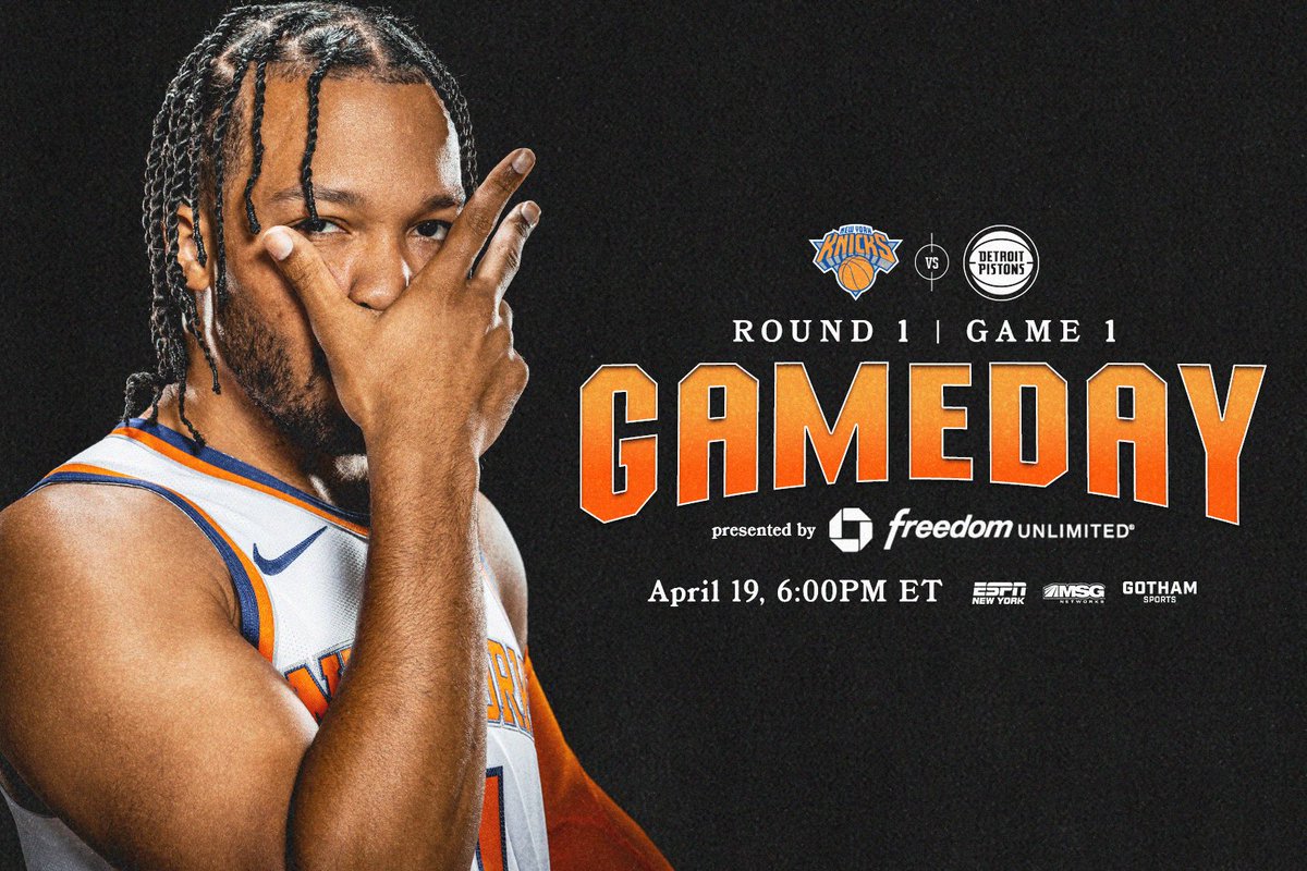 IT'S GAMEDAY. KNICKS FAM BRING THE ENERGY 🗣️

Get The Gotham Sports App: on.knicks.com/GothamSportsApp