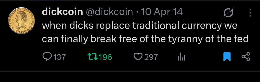 <a href="/gordongekko/"></a> Is it dickcoin ?
