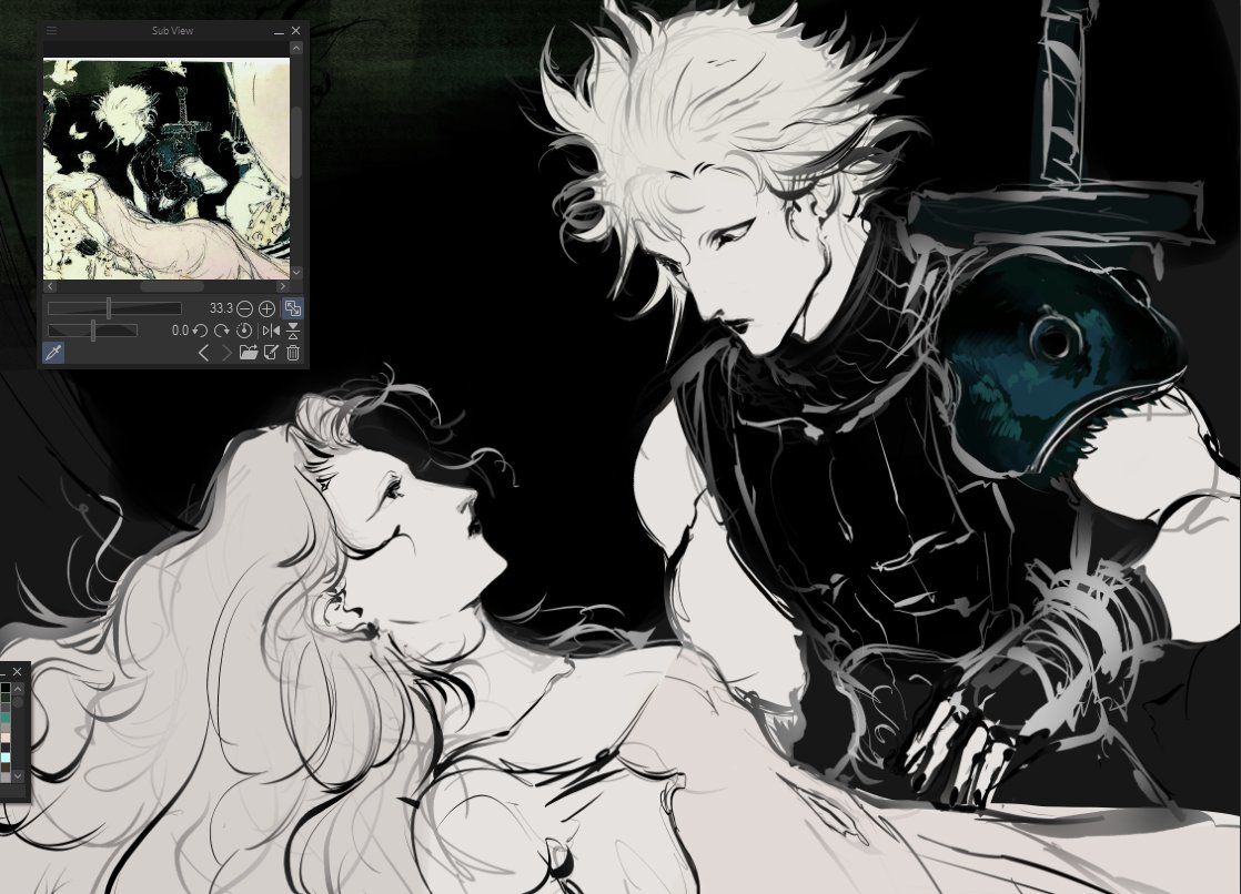 lil morning study (Amano is the goat) #clerith