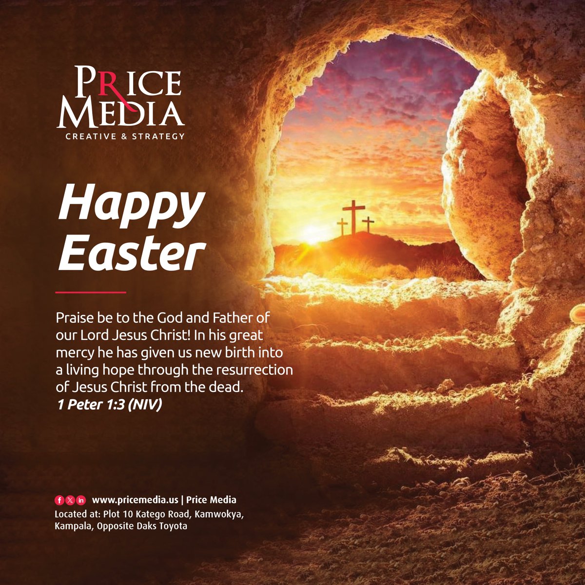 We wish you and your family a blessed Easter Sunday. Celebrate that Jesus conquered death, as it was written in the scriptures. He is risen!

Happy Easter Sunday to you and your loved ones.

#HappyEaster