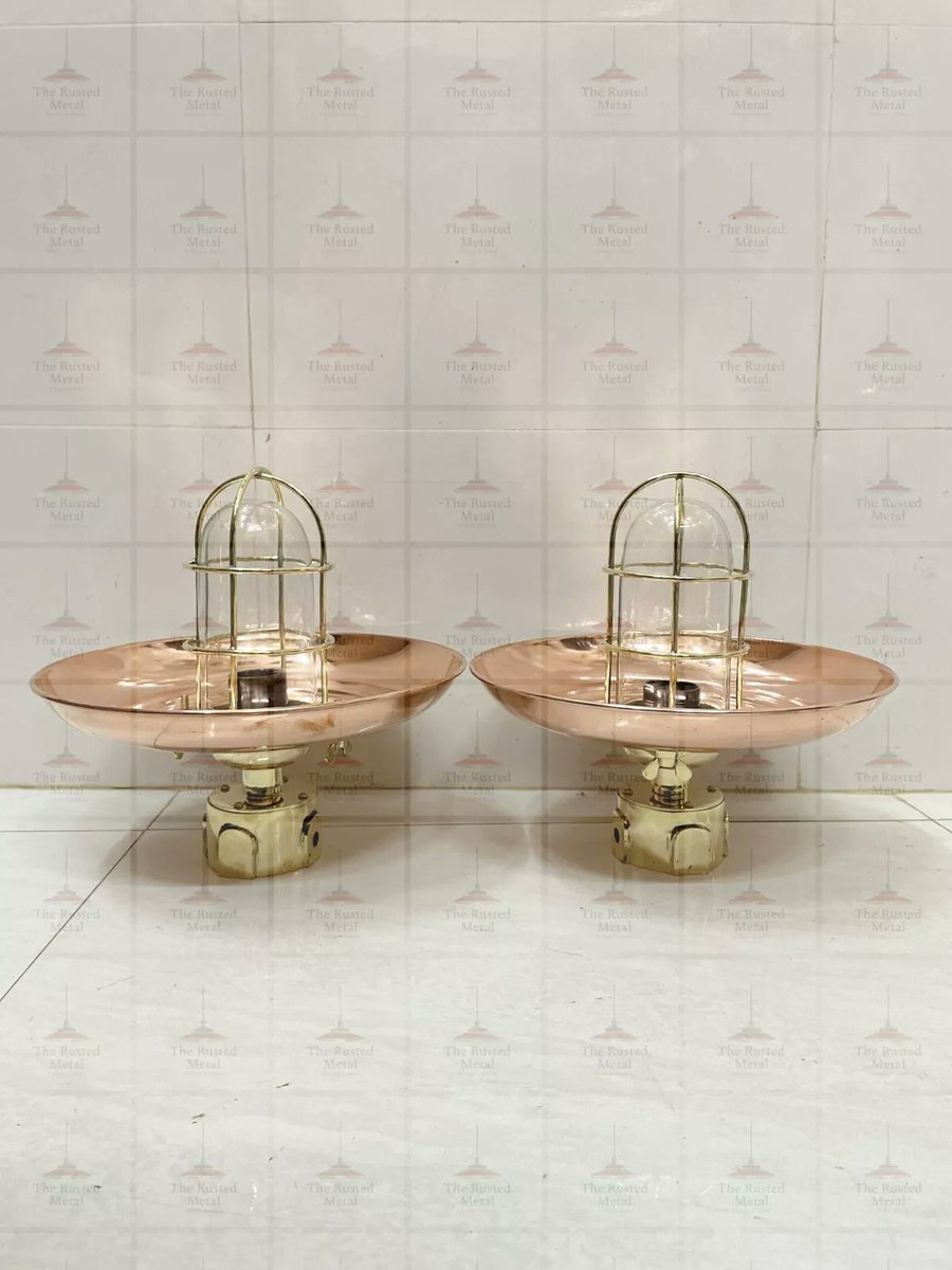 Therustedmetal's tweet image. Give your home that seafaring touch! These nauticalstyle flush mount brass lights with copper shades offer beauty and durability in one. ebay.com/itm/3758773822…
#HomeDecorIdeas #NauticalVibes #BrassAndCopper #LightingInspo #OutdoorLighting #nature #travel  #newyork #art #trending