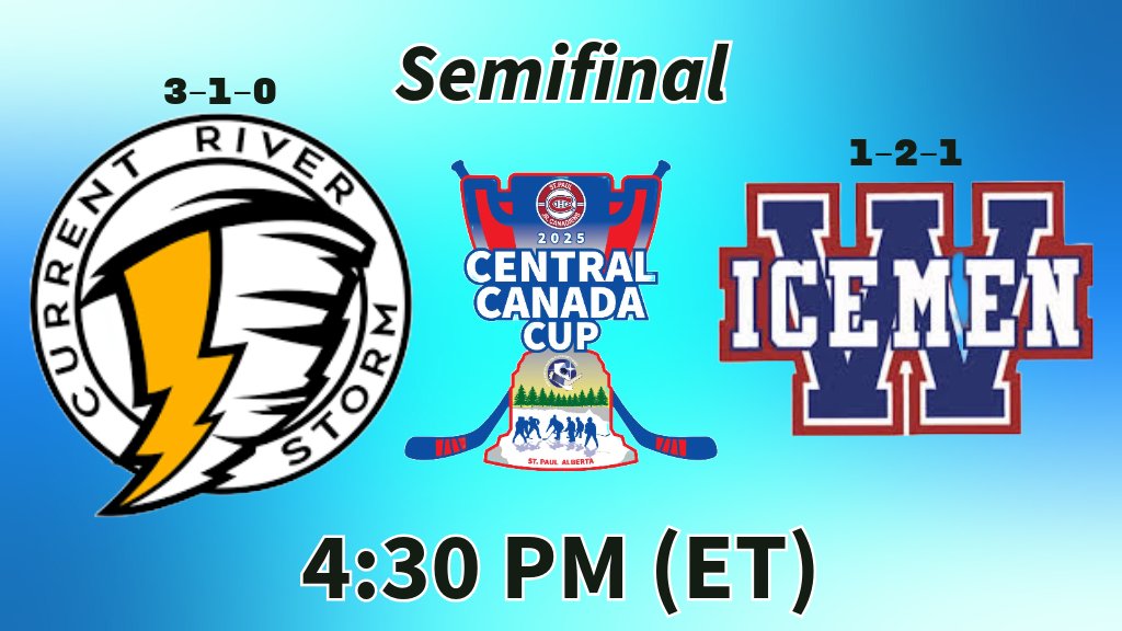 LJHL (@ljrhl) on Twitter photo Current River Storm earn the top seed after the <a href="/CentCanadaCup/">Central Canada Cup</a> round robin; will face Wetaskiwin Icemen in semifinals
bit.ly/CentCanadaCup Current River Storm earn the top seed after the <a href="/CentCanadaCup/">Central Canada Cup</a> round robin; will face Wetaskiwin Icemen in semifinals
bit.ly/CentCanadaCup