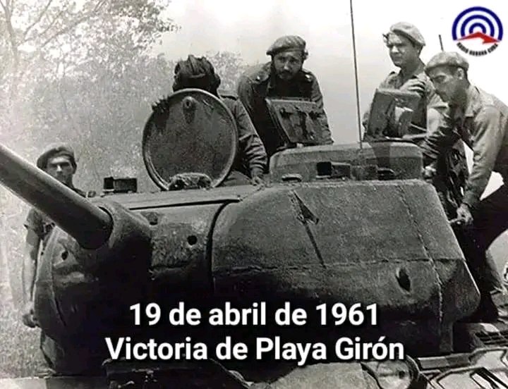 Hace 64 años, nuestro invicto #Fidel,  seguido por su ejército revolucionario le ganó la batalla en #Girón al imperialismo en su afán desmedido de derrotar a una Revolución hecha por el pueblo cubano.
¡¡Gracias Fidel por un #GironDeVictorias  💪!! 
#PorCubaJuntosCreamos