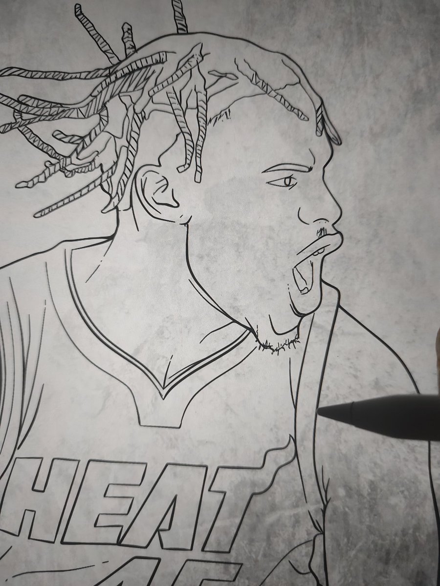 Work in progress Davion "Off Night" Mitchell 

#art #nba #miamiheat