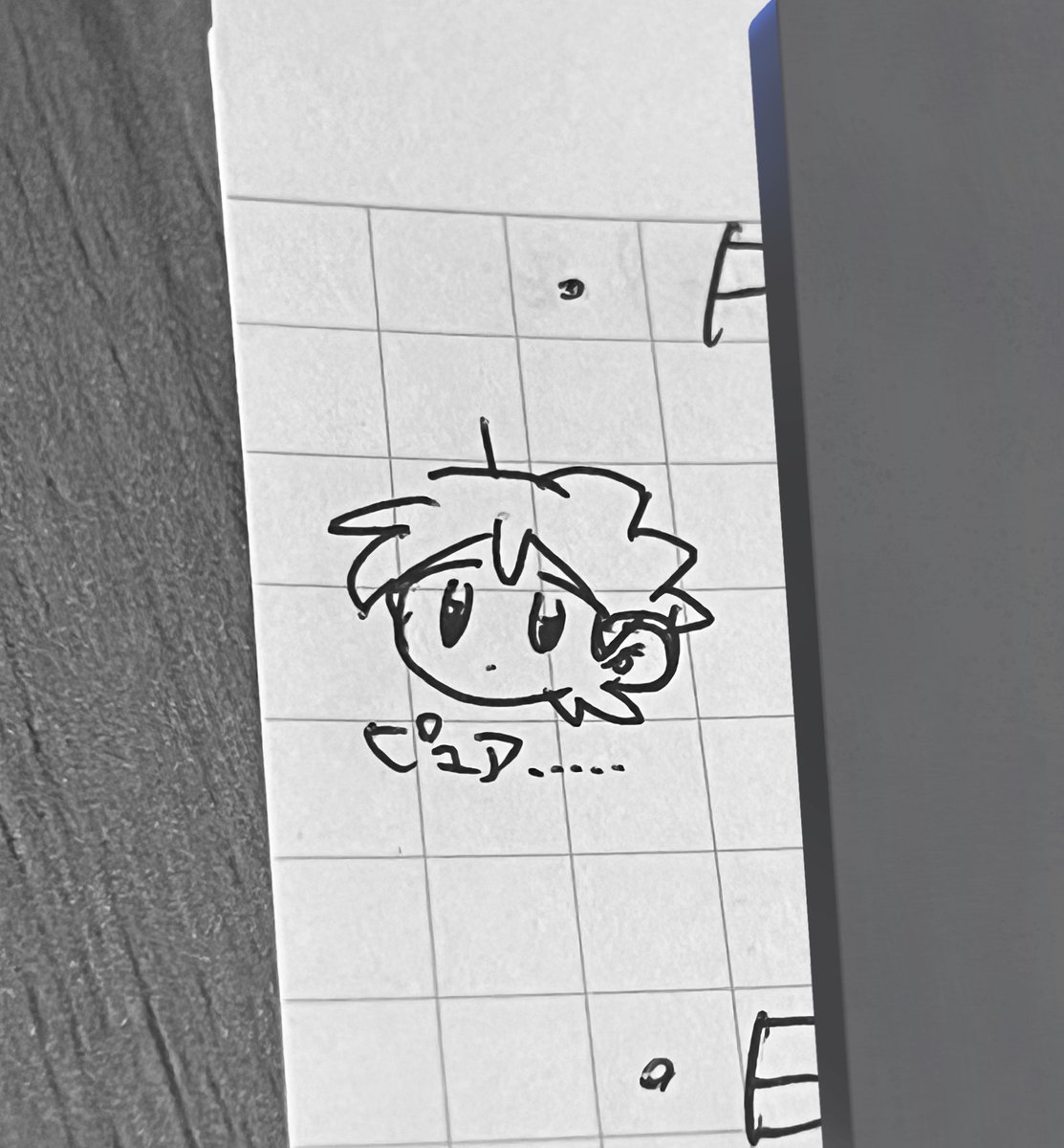 ノートの端に描いてたちみ達 