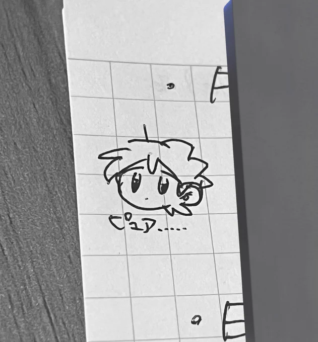 ノートの端に描いてたちみ達 