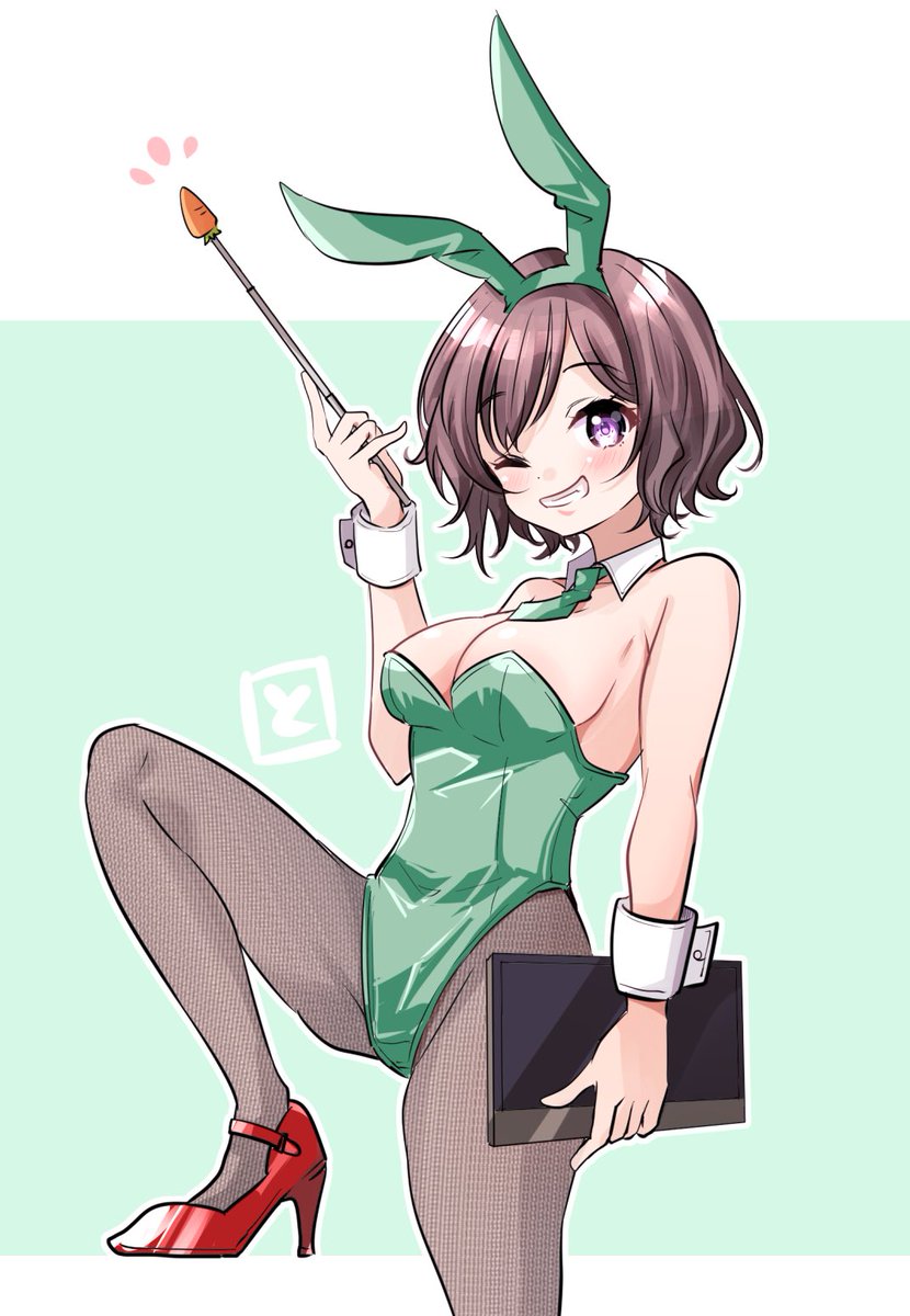 「根緒亜紗里 学マスバニーイラストリレー、これにて一旦完結です! 6日間毎日お付き」|とぅららのイラスト