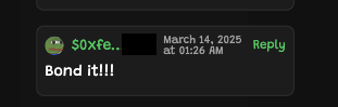 pepe_unchained's tweet photo. Replying on mobile is now cleaner as Comments and Reply UI have been revamped. The address display has also been fixed on mobile. https://t.co/QVWDg4oVGG