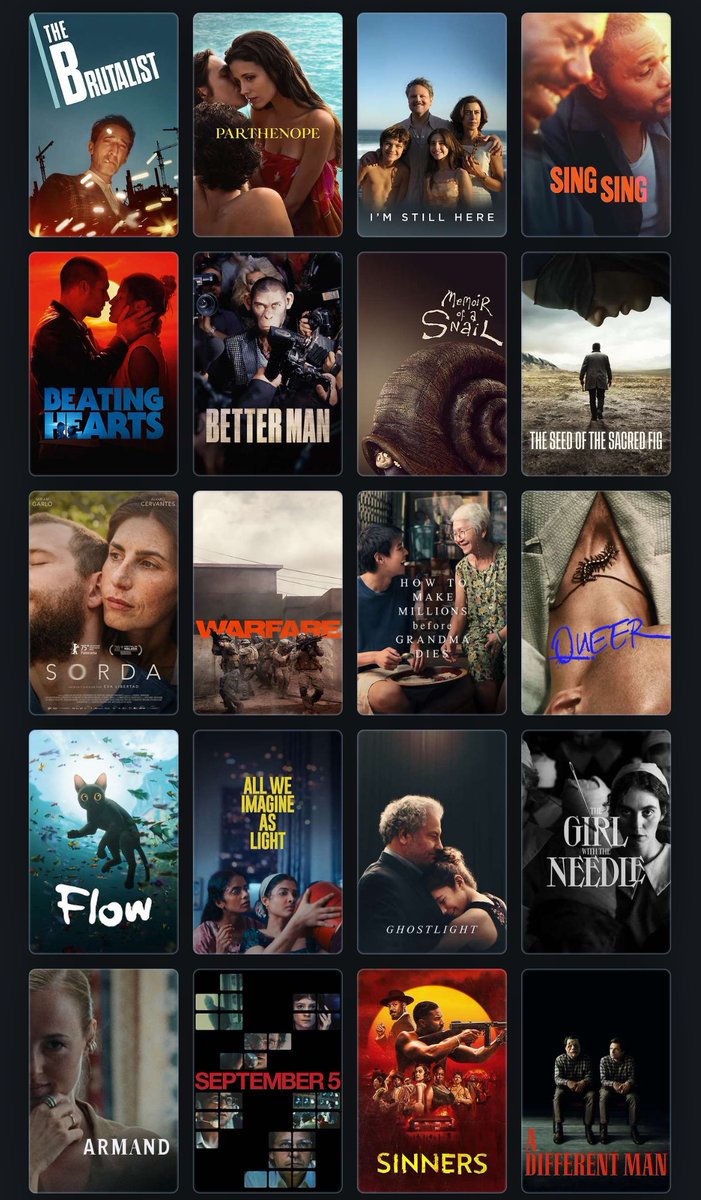 cinefiliacult's tweet photo. Así va mi top 2025♥️
¿Y el de ustedes👀? https://t.co/BoKjEPumwn