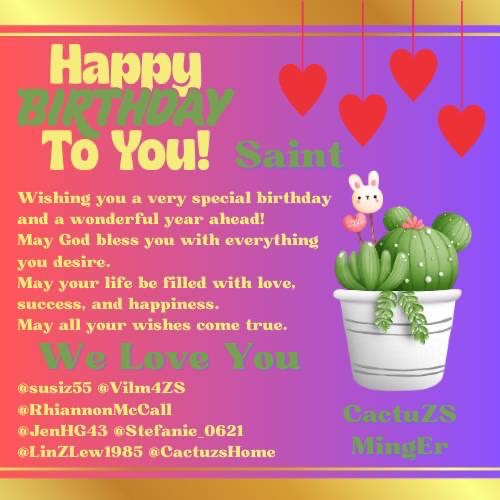 Happy birthday Nong Saint 🎂🎉
Be blessed with many years of joy, prosperity and success 🤗
Love you❤️

#Suppapong27thBirthDay
#Saint_sup #MingEr #CactuZS