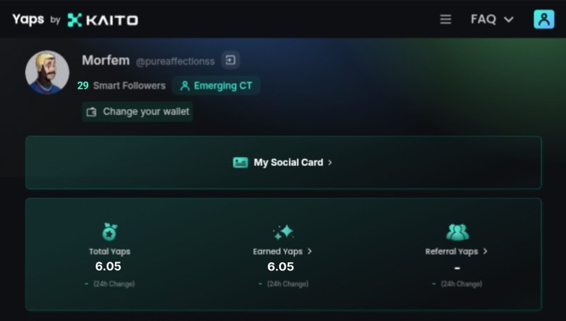 Morfem (@pureaffectionss) on Twitter photo Just received my first yap from <a href="/union_build/">Union 0_______0</a> & <a href="/Humanityprot/">Humanity Protocol ใ ๐๏ธ โฆ ๐บ๐ณ ใ</a>
if you're small account and active on kaito
commen bellow i'll follow everyone, let's support each other ๐ซถ Just received my first yap from <a href="/union_build/">Union 0_______0</a> & <a href="/Humanityprot/">Humanity Protocol ใ ๐๏ธ โฆ ๐บ๐ณ ใ</a>
if you're small account and active on kaito
commen bellow i'll follow everyone, let's support each other ๐ซถ