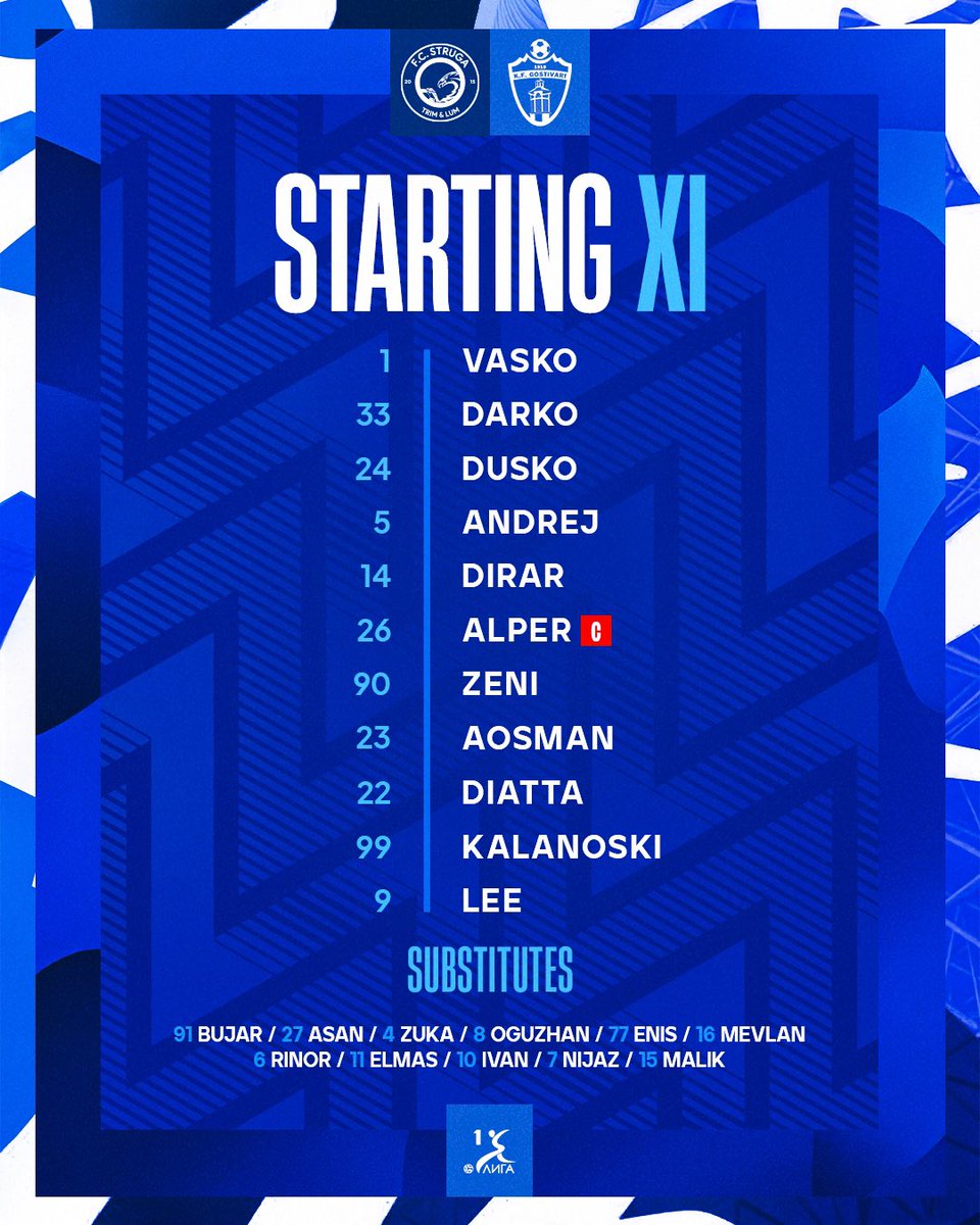 STARTING XI