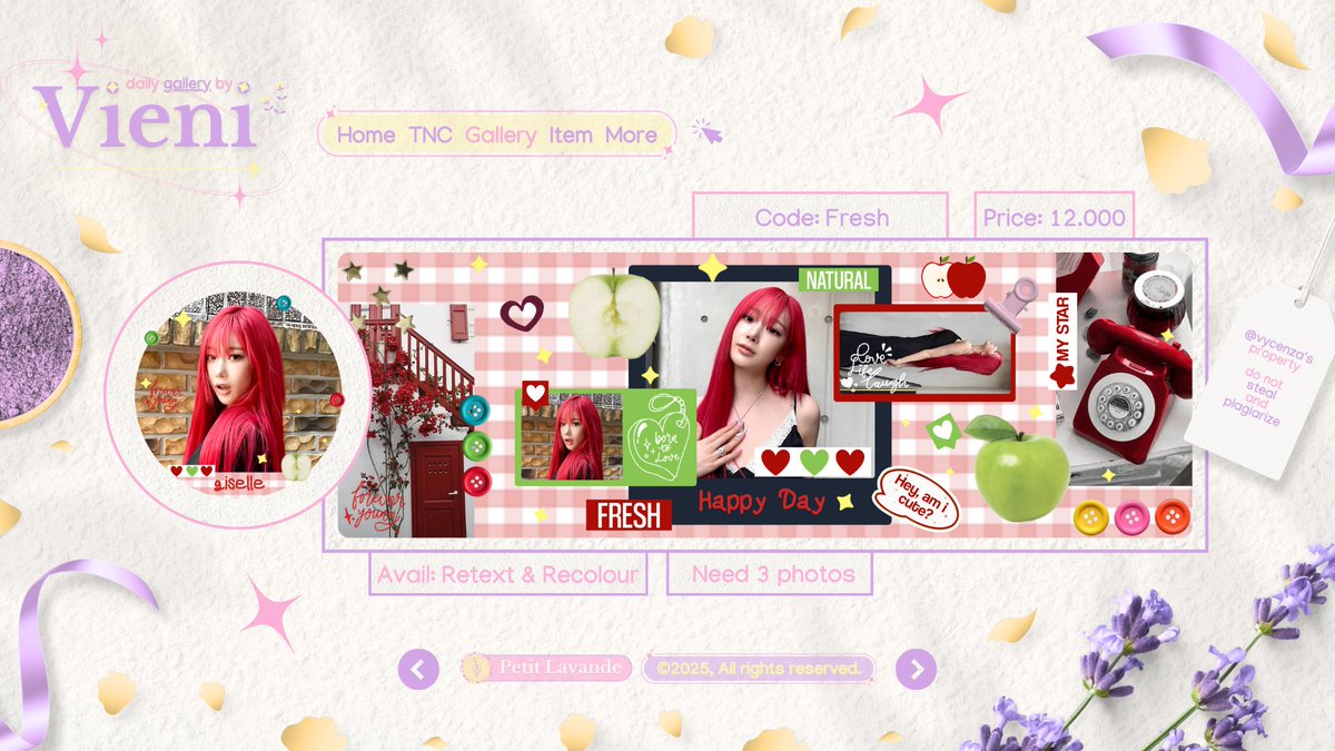 vycenza's tweet photo. Help RT or Repost, thank youu 🙂‍↕️ 

Aku ada diskon 25% untuk open layout by request 4 katalog layout ini sampai tanggal 25 April 2025. Pengerjaan  cepat alias kurang dari sehari. cek alt foto untuk detail💜

#zonauang #zonaba 🪻 https://t.co/6ppcLziu0o