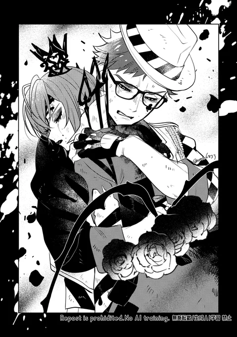 トレリド♣️🌹
「受け取る・受け止める」
#トレリドワンドロ・ワンライ
@trrd_1drwr 
「あいつは歪で棘だらけの圧政で、たくさんの人を傷つけた。」
「俺たちを、あいつ自身を……それを、なかったことになんかできるか!」 