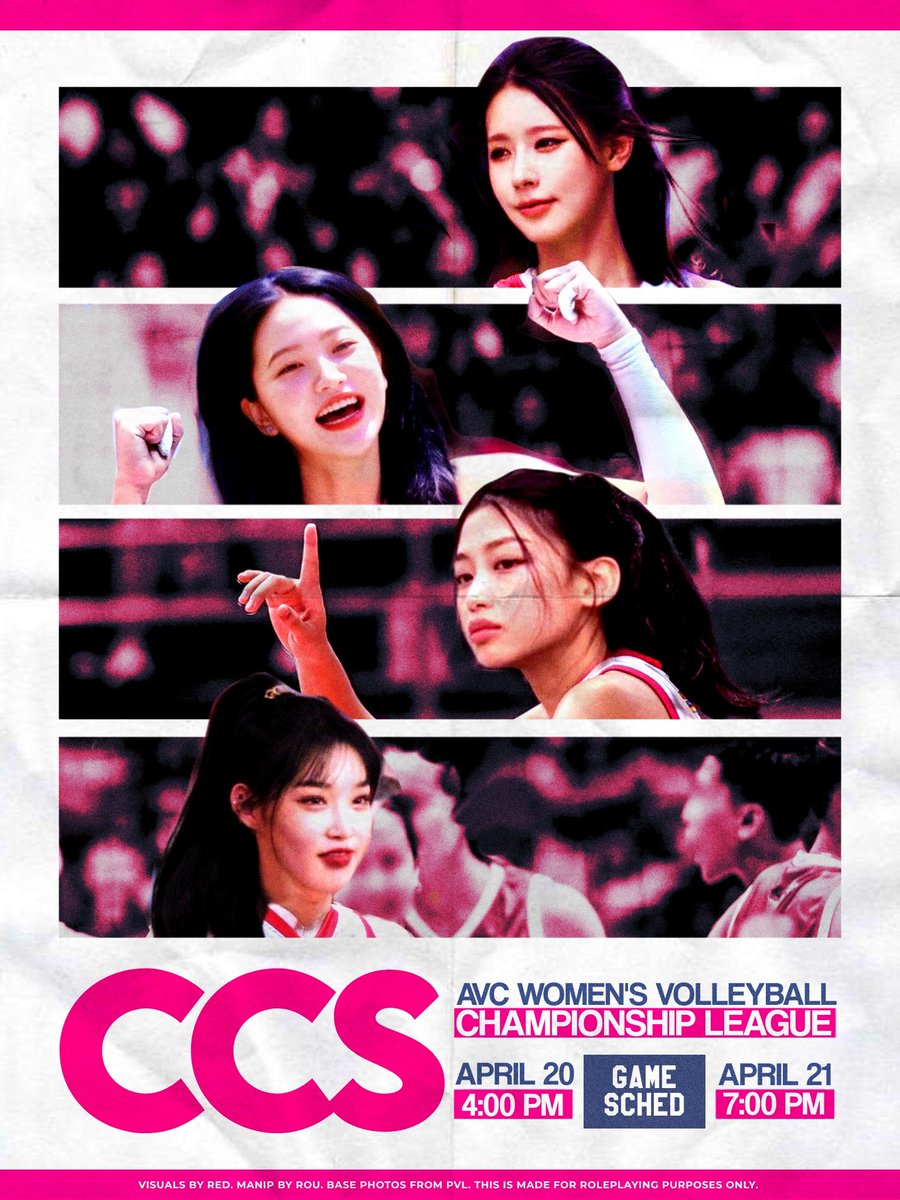 ㅤ
ㅤ
     ◢◤ 𝗖𝗖.𝗦 A.VC WVCL
     ⓘ   GAME SCHEDULE

     04 20 2025   04:00  PM 
     04 21 2025    07:00  PM
ㅤ
ㅤ