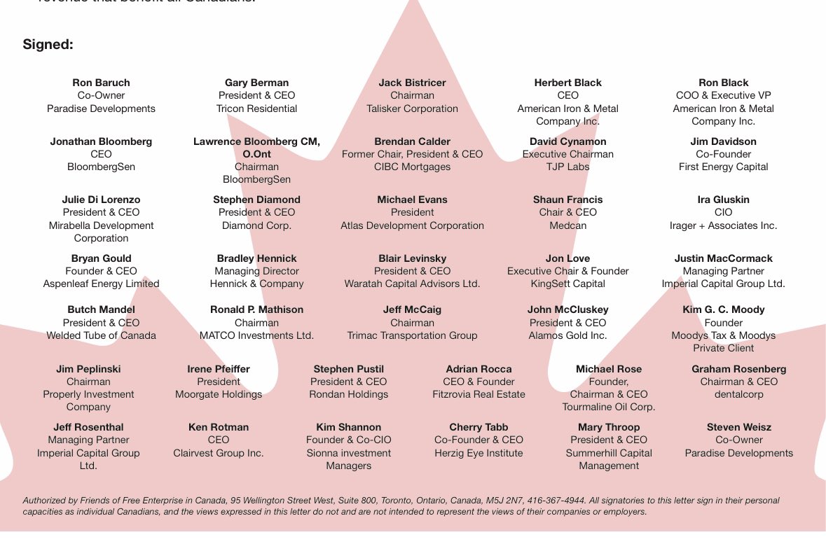 Ben Mulroney (@benmulroney) on Twitter photo For the second week in a row, the Friends of Free Enterprise in Canada have amassed a list of Canadian leaders from across industries to throw their support behind <a href="/PierrePoilievre/">Pierre Poilievre</a> and the <a href="/CPC_HQ/">Conservative Party</a>’s positive vision for building a stronger country. For the second week in a row, the Friends of Free Enterprise in Canada have amassed a list of Canadian leaders from across industries to throw their support behind <a href="/PierrePoilievre/">Pierre Poilievre</a> and the <a href="/CPC_HQ/">Conservative Party</a>’s positive vision for building a stronger country.
